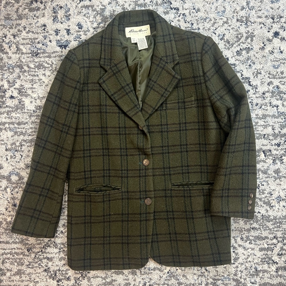 Vintage Eddie Bauer 100% Wool Blazer
